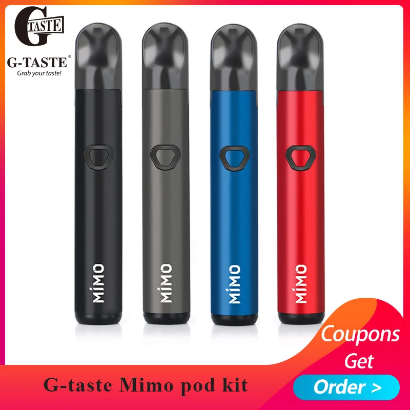 Новый набор G taste Mimo pod 450 мАч Встроенная батарея 1 3 мл боковая система наполнения