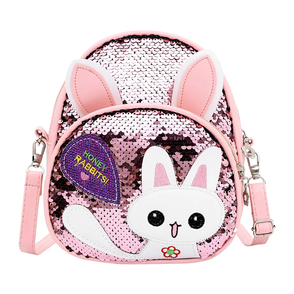 Children Girls Casual Small Cute Cartoon Rabbit Ear Sequins Backpack Girls Kids School PU Leather Shoulder Bags Knapsack #H10
Children Girls Casual Small Cute Cartoon Rabbit Ear Sequins Backpack Girls Kids School PU Leather Shoulder Bags Knapsack #H10