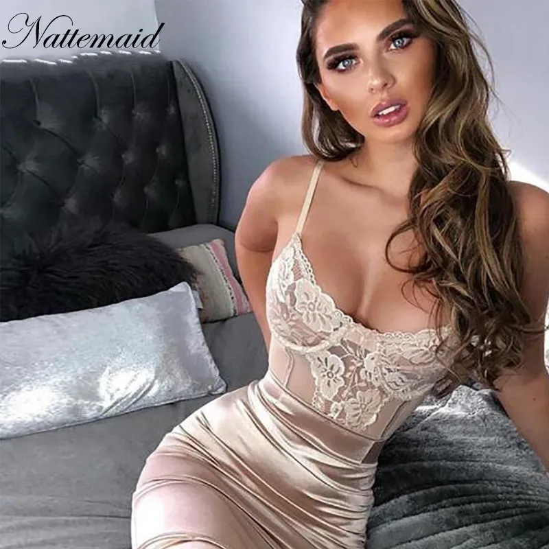 NATTEMAID Lace Print Spaghetti Strap Sexy Dress Women Hollow Out Transparent Summer Dress Mesh Elegant Casual Mini Party Dresses
NATTEMAID Lace Print Spaghetti Strap Sexy Dress Women Hollow Out Transparent Summer Dress Mesh Elegant Casual Mini Party Dresses