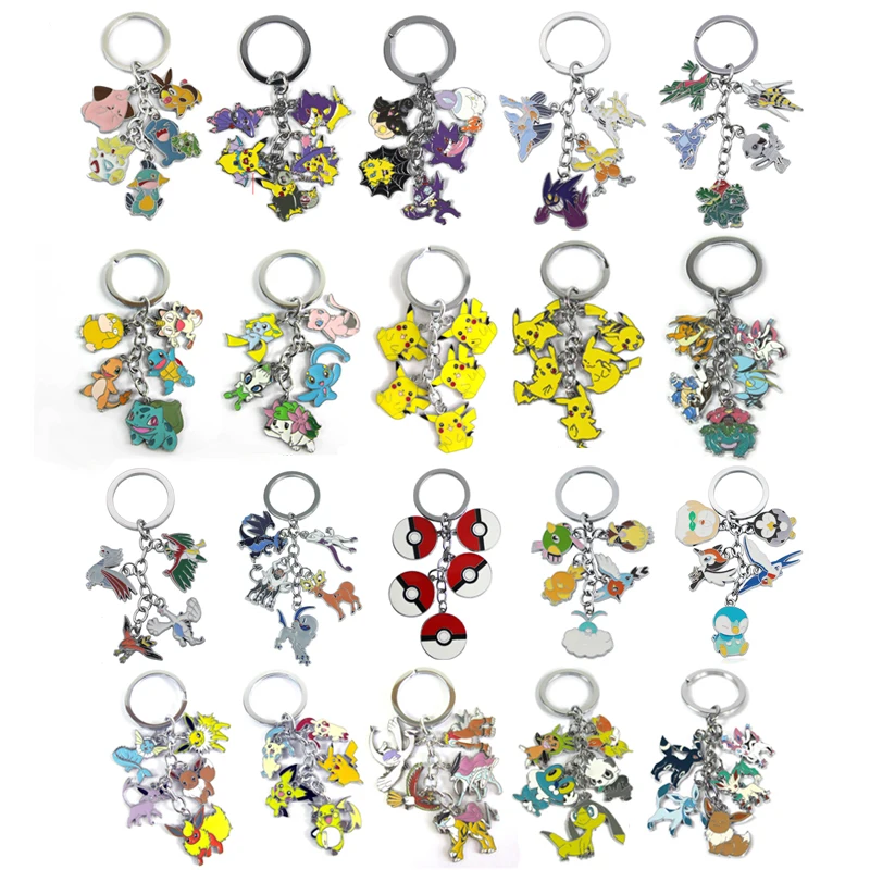 Cartoon pokemon Pocket Monster Mew Shaymin Meowth Psyduck Charmander Entei Suicune Raikou Lugia Eevee family keychain keyring
Cartoon pokemon Pocket Monster Mew Shaymin Meowth Psyduck Charmander Entei Suicune Raikou Lugia Eevee family keychain keyring