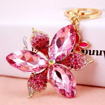 New Crystal Rhinestone Flower Keychains Fashion Key Chains Lovers' Key Ring Holder For Women Bag Charm Pendant Chaveiro
New Crystal Rhinestone Flower Keychains Fashion Key Chains Lovers' Key Ring Holder For Women Bag Charm Pendant Chaveiro