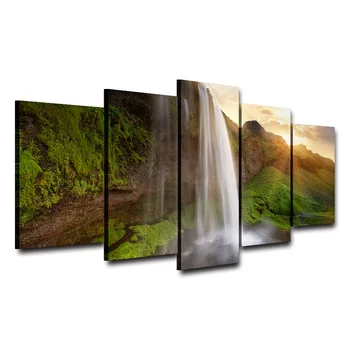 Living Room Wall Art Pictures On Canvas HD Printed 5 PiecePcs Waterfall Dusk Landscape Modern Painting Home Decor Poster Frame
Living Room Wall Art Pictures On Canvas HD Printed 5 PiecePcs Waterfall Dusk Landscape Modern Painting Home Decor Poster Frame