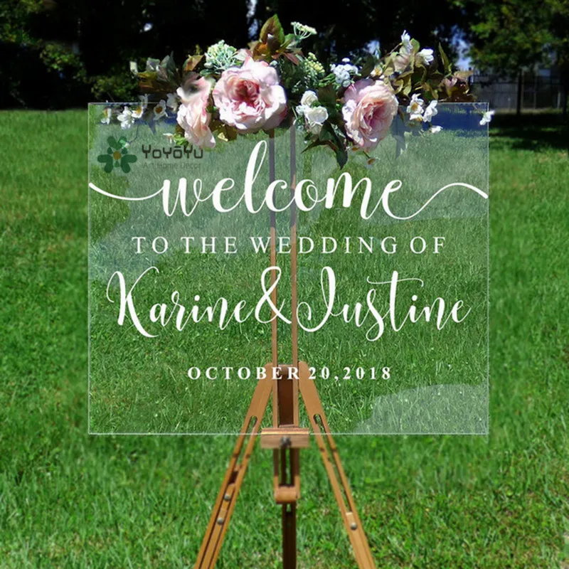 Wedding Welcome Decal Personalized Groom Bride Names and Dates Vinyl Mirror Board Wall Sticker Removable Chalkboard Decor QQ459
Wedding Welcome Decal Personalized Groom Bride Names and Dates Vinyl Mirror Board Wall Sticker Removable Chalkboard Decor QQ459