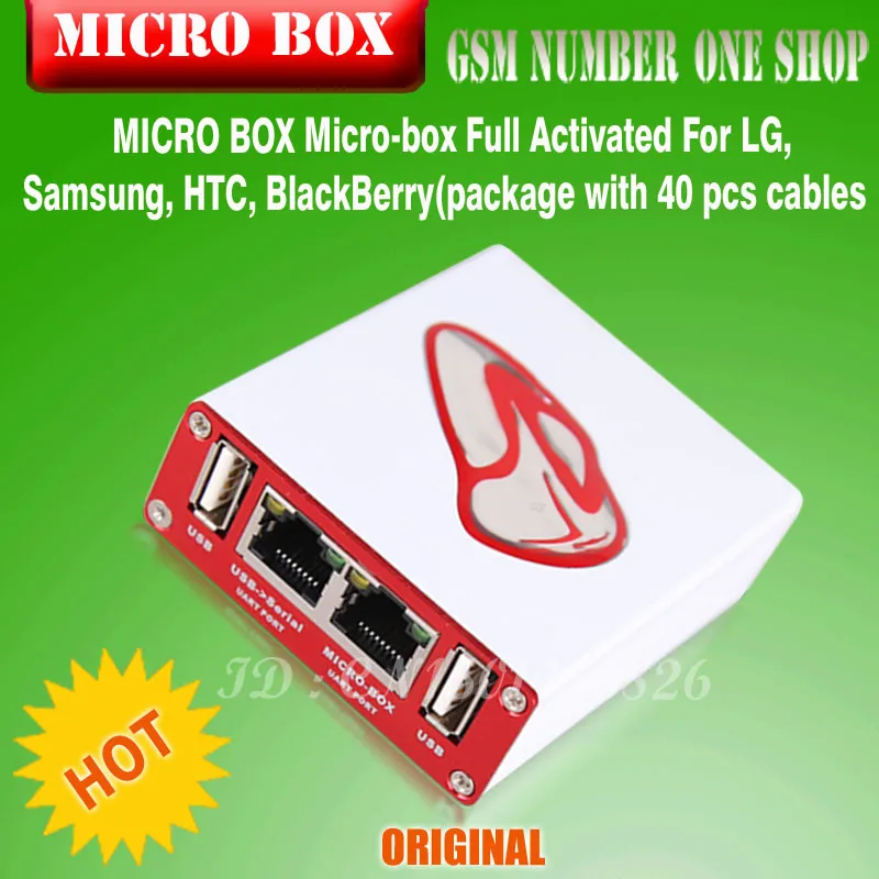100% Original new MICRO BOX Micro-box Full Activated For Samsung For LG (package with 30 pcs cables)
100% Original new MICRO BOX Micro-box Full Activated For Samsung For LG (package with 30 pcs cables)