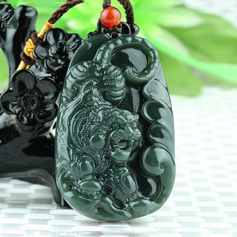 KYSZDL Natural Hetian stone hand-carved yu stone zodiac tiger pendant necklace men and women yu stone jewelry gift free rope
KYSZDL Natural Hetian stone hand-carved yu stone zodiac tiger pendant necklace men and women yu stone jewelry gift free rope