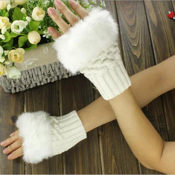 2017 Fashion Women Fingerless Gloves Cute Faux Rabbit Fur Knitted Gloves Female Winter Knitting Warmer Wrist Hand Gloves Mitten
2017 Fashion Women Fingerless Gloves Cute Faux Rabbit Fur Knitted Gloves Female Winter Knitting Warmer Wrist Hand Gloves Mitten