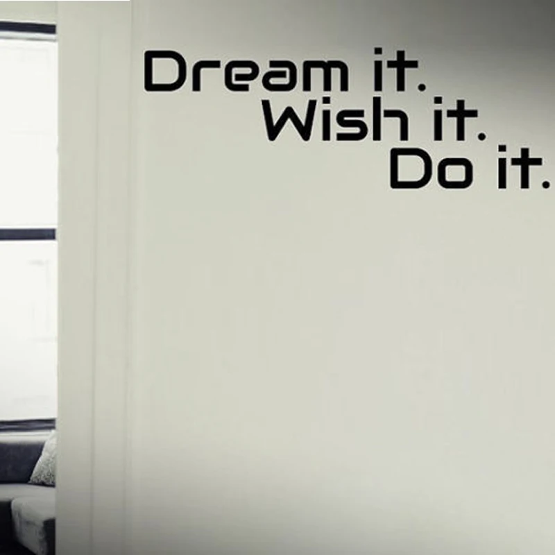 Съемные настенные наклейки Dream Wish Do с надписями для компании фоновые обои
