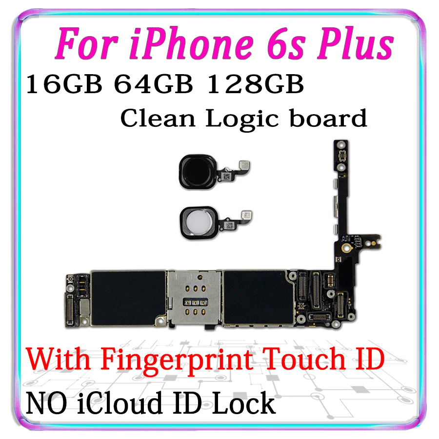 Original Motherboard For iPhone 6SP 6S Plus Unlocked Mainboard Free iCloud Logic Board With / Without Touch ID MB,Free shipping
Original Motherboard For iPhone 6SP 6S Plus Unlocked Mainboard Free iCloud Logic Board With / Without Touch ID MB,Free shipping