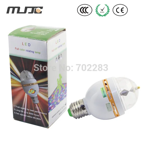 MJJC 3W LED Home Stage Bulb E27 Auto Rotating Sound-activated LED RGB Stage Lights Full Color Crystal Magic DJ Party Disco Ball
MJJC 3W LED Home Stage Bulb E27 Auto Rotating Sound-activated LED RGB Stage Lights Full Color Crystal Magic DJ Party Disco Ball