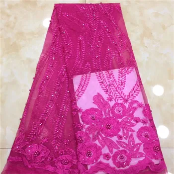 African Lace Fabric Bridal Beada Lace High Quality 3d Embroidery Flower French Wedding sequins Lace Fabric For 5ayrds
African Lace Fabric Bridal Beada Lace High Quality 3d Embroidery Flower French Wedding sequins Lace Fabric For 5ayrds