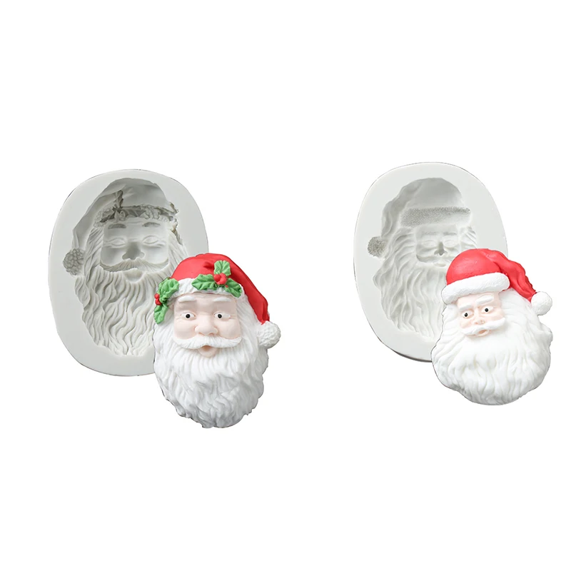 

Christmas Fondant Cake Mold Santa Claus Molds Silicone Mould Resin Clay Moulds Chocolate Mold Fondant Cake Mold Silicone Baking