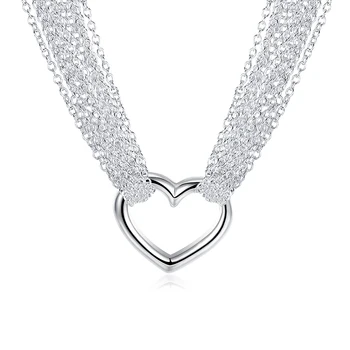 Fashion Multi Layer Heart Chain Necklaces Pendants Jewelry for Women Bohemian 18inch Choker Chain Jewellery Gargantilha
Fashion Multi Layer Heart Chain Necklaces Pendants Jewelry for Women Bohemian 18inch Choker Chain Jewellery Gargantilha