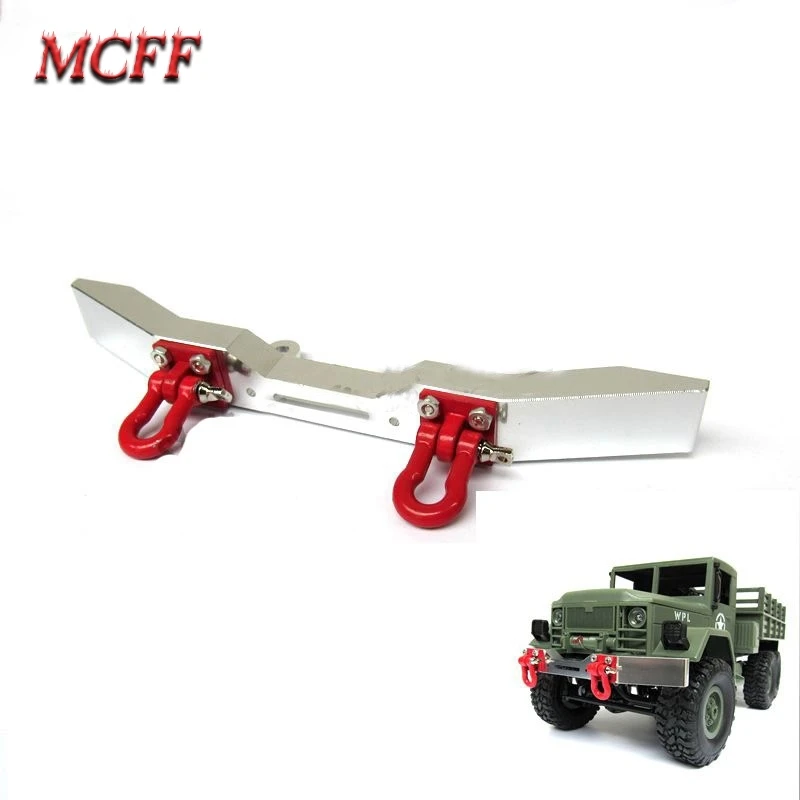 Металлический передний бампер с крючком для 1:16 RC Crawler Car WPL B14/B16/B24/C14/C24 запчасти