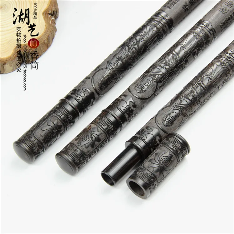 Есть оборудование качественные эбеновые резные Гуаньинь сердце sutra long joss stick Lie