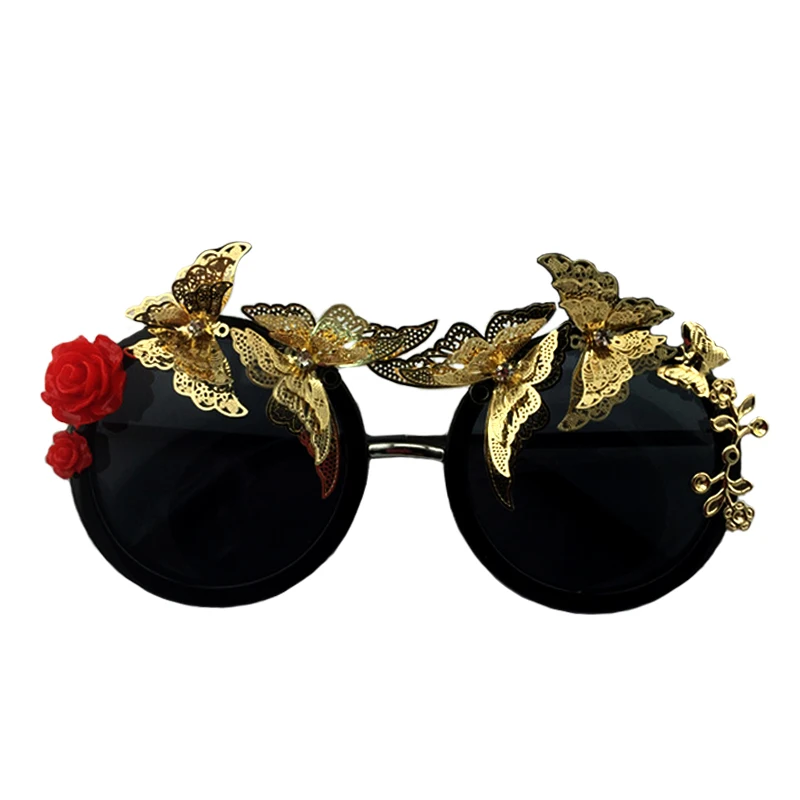 2019 new Retro Vintage rose flower Sunglasses Baroque Sunglasses Luxury Sun Beach Metal Alloy Butterfly Flower Sunglasses
2019 new Retro Vintage rose flower Sunglasses Baroque Sunglasses Luxury Sun Beach Metal Alloy Butterfly Flower Sunglasses