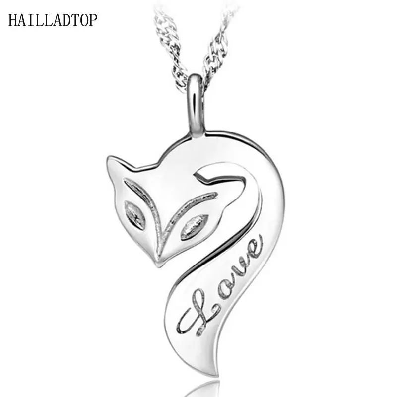 Фото Silver Plated Pendent with Chain Necklace The Female Fox Fire Joker Short Clavicle Jewelry necklaces&amppendants for Women | Украшения и