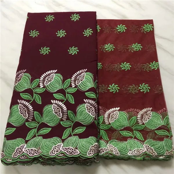 New fashion embroidery African cotton lace Swiss voile lace fabric and French tulle net material for dress set ECN10 (5Y+2Y)
New fashion embroidery African cotton lace Swiss voile lace fabric and French tulle net material for dress set ECN10 (5Y+2Y)