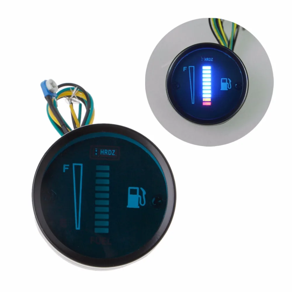 2" 52mm DC 12V/24V Universal Adjustable Auto Car Motorcycle Fuel Level Meter Gauge Blue/Green 8 LED Light Display Fuel C45
2" 52mm DC 12V/24V Universal Adjustable Auto Car Motorcycle Fuel Level Meter Gauge Blue/Green 8 LED Light Display Fuel C45