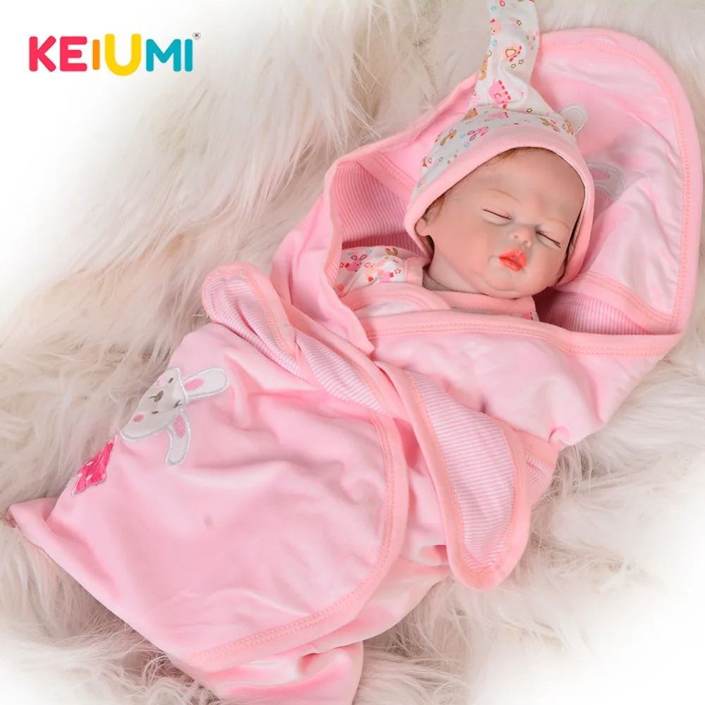 17 Inch Realistic Reborn Dolls Soft Silicone 42cm Ethnic Doll Wear Pink Quilt Lifelike Sleeping Girl Baby Doll For Kid Xmas Gift
17 Inch Realistic Reborn Dolls Soft Silicone 42cm Ethnic Doll Wear Pink Quilt Lifelike Sleeping Girl Baby Doll For Kid Xmas Gift