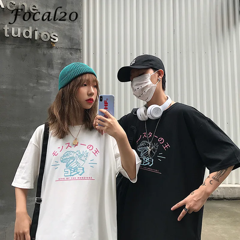 Focal20 Harajuku Dinosaur Japanese Print Women T Shirt Top Tees Spring Summer Short Sleeve Crew Neck Loose Lady T-shirt Top Tees
Focal20 Harajuku Dinosaur Japanese Print Women T Shirt Top Tees Spring Summer Short Sleeve Crew Neck Loose Lady T-shirt Top Tees
