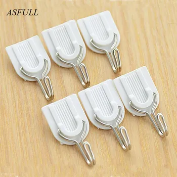 ASFULL 18Pcs/lot White Sticky Self-Adhesive Hook For Kitchen Bathroom Tower Holder Hanger Kitchen use free shipping
ASFULL 18Pcs/lot White Sticky Self-Adhesive Hook For Kitchen Bathroom Tower Holder Hanger Kitchen use free shipping