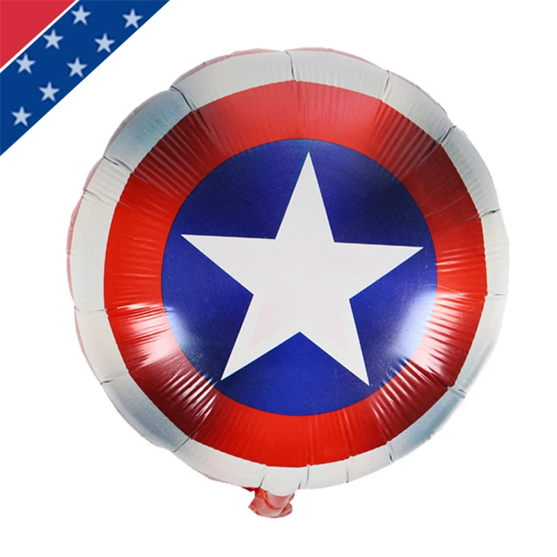 7.4 American Independence Day Decorative Balloon Avenger Alliance Captain Shield Aluminum Foil Balloon
7.4 American Independence Day Decorative Balloon Avenger Alliance Captain Shield Aluminum Foil Balloon