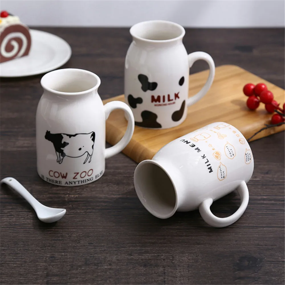 Cute Ceramic Milk Mug Creative Smiley Face Cow Pattern With Handle Mugs Morning Milk Water Cup Couple Gift Home Drinkware 1PCS
Cute Ceramic Milk Mug Creative Smiley Face Cow Pattern With Handle Mugs Morning Milk Water Cup Couple Gift Home Drinkware 1PCS