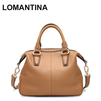 LOMANTINA European And American Brand Women Genuine Leather Tote Bag Female Fashion Soft Leather Handbags Boston Shoulder Bag
LOMANTINA European And American Brand Women Genuine Leather Tote Bag Female Fashion Soft Leather Handbags Boston Shoulder Bag