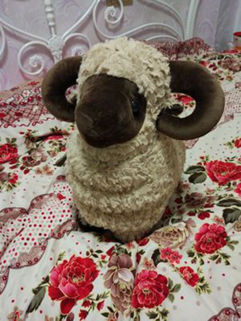 Dorimytrader cuddly soft animal goat plush toy big stuffed cartoon sheep doll pillow gift for children decoration 24inch 60cm DY61891 (11)
