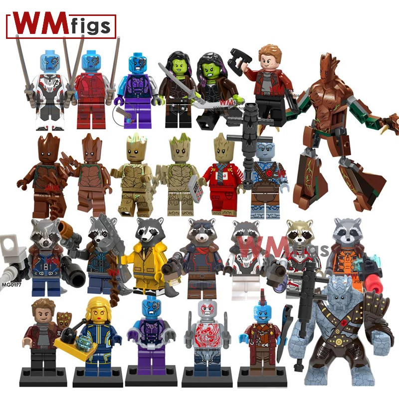 Marvel Guardians Galaxy Star Lord Tree Man Gamora Rocket Raccoon Nebula Korg Drax Avengers Endgame Building Block Toy Children
Marvel Guardians Galaxy Star Lord Tree Man Gamora Rocket Raccoon Nebula Korg Drax Avengers Endgame Building Block Toy Children