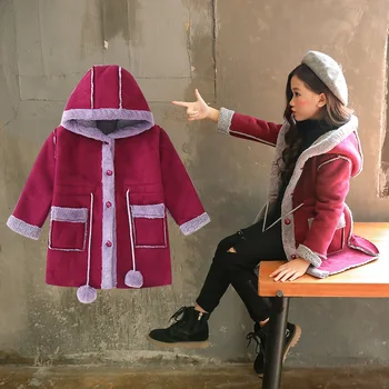 Girl Winter Deerskin Coat 2020 New Girls Suede Coat Jacket Kids Plus Velvet Thickening Hooded Overcoat Child Wadded Jacket
Girl Winter Deerskin Coat 2020 New Girls Suede Coat Jacket Kids Plus Velvet Thickening Hooded Overcoat Child Wadded Jacket
