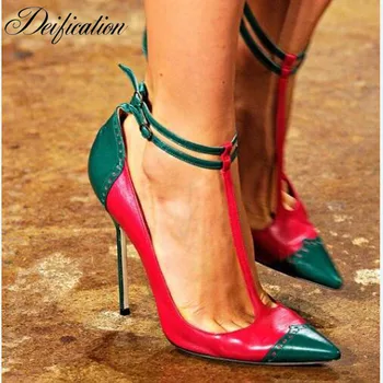 Deification Hot Mixed Color Sexy High Heels Woman Party T-strap Pumps Fretwork Outfit Lady Gladiator Runway Party Shoes Women
Deification Hot Mixed Color Sexy High Heels Woman Party T-strap Pumps Fretwork Outfit Lady Gladiator Runway Party Shoes Women