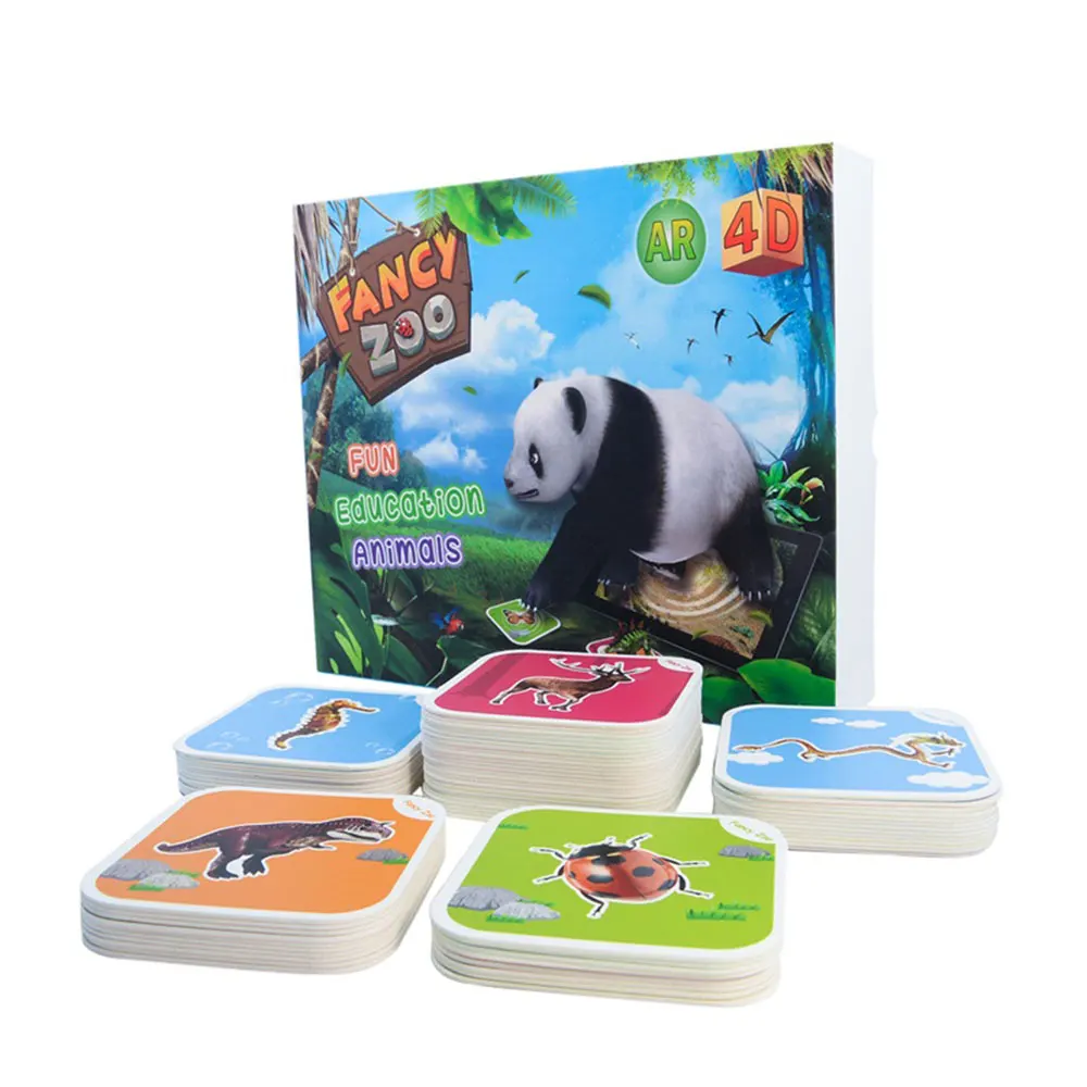 Cartoon Card Toys Educational Card 4D Animal Card Education Sensory Magic 6 Ages Developmental Paper 68 PCS Friend Fancy AR
Cartoon Card Toys Educational Card 4D Animal Card Education Sensory Magic 6 Ages Developmental Paper 68 PCS Friend Fancy AR