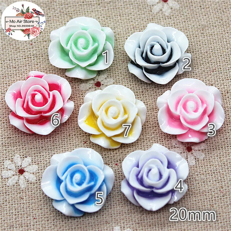 20pcs 20mm Mixed Color flower rose resin flatback cabochon DIY jewelry phone decoration No Hole
20pcs 20mm Mixed Color flower rose resin flatback cabochon DIY jewelry phone decoration No Hole
