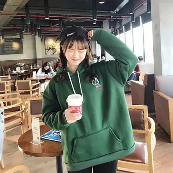 Harajuku Women Thickening Cartoon Printed Womens Hoodies Female Casual Pockets New Style Fashion Hooded Females Trendy Pullover
Harajuku Women Thickening Cartoon Printed Womens Hoodies Female Casual Pockets New Style Fashion Hooded Females Trendy Pullover