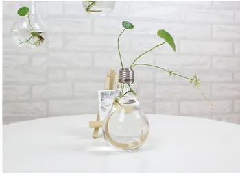 Clear Light Bulb Shape Stand Glass Plant Flower Vase Hydroponic Container Home Office Wedding Decoration
Clear Light Bulb Shape Stand Glass Plant Flower Vase Hydroponic Container Home Office Wedding Decoration