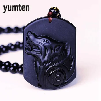 Obsidian wolf Head Necklace Pendant Black Obsidian Wolf Necklace Carving Wolf Head Amulet With Chain Luck Reiki Men Jewelry Jade
Obsidian wolf Head Necklace Pendant Black Obsidian Wolf Necklace Carving Wolf Head Amulet With Chain Luck Reiki Men Jewelry Jade