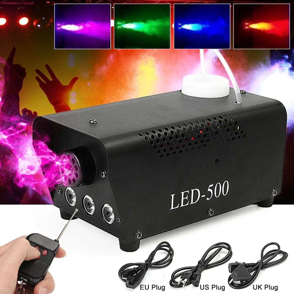 500W LED Smoke Fog Machine Remote Control Disco Light Christmas DJ Party Stage Light Christmas Decoration RGB Smoke Projector
500W LED Smoke Fog Machine Remote Control Disco Light Christmas DJ Party Stage Light Christmas Decoration RGB Smoke Projector