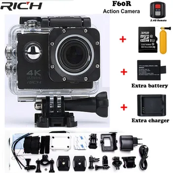 RICH Upgraded Version F60 / F60R Go Pro Style Ultra HD 4k Action Camera Wifi 2.0 Screen 170 Wide Lens Waterproof Action Cam
RICH Upgraded Version F60 / F60R Go Pro Style Ultra HD 4k Action Camera Wifi 2.0 Screen 170 Wide Lens Waterproof Action Cam