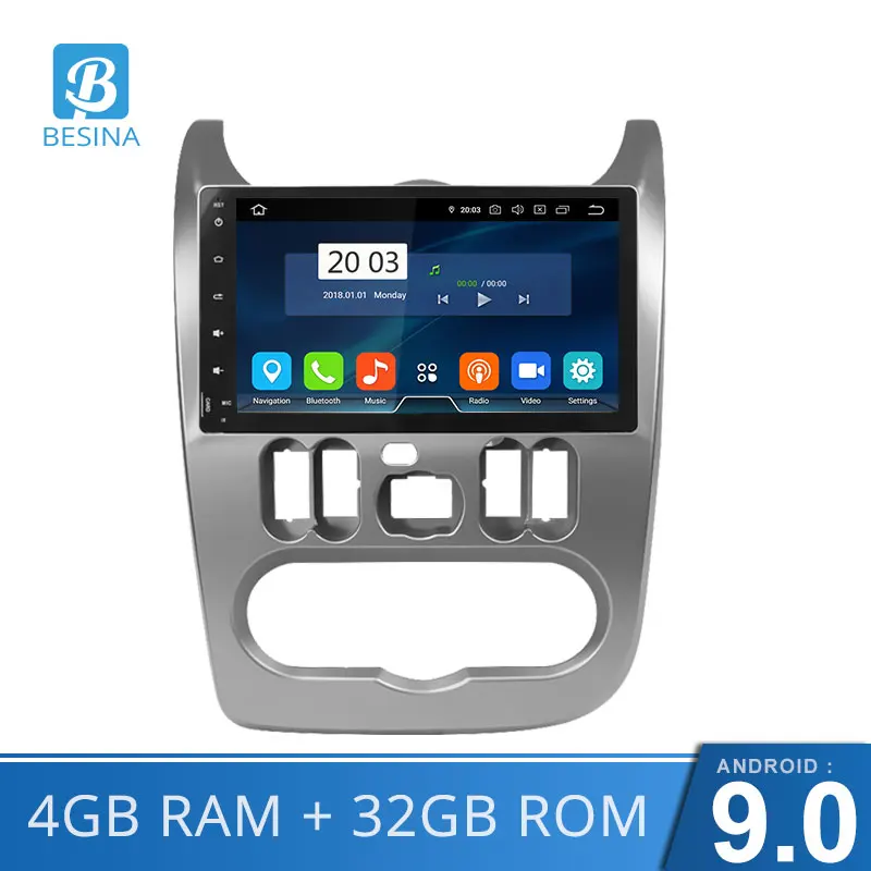 Android 9.0 10.1 Inch Car Multimedia Player for Logan I Sandero Lada Lergus Dacia Duster GPS Navigation Stereo Audio Car Radio
Android 9.0 10.1 Inch Car Multimedia Player for Logan I Sandero Lada Lergus Dacia Duster GPS Navigation Stereo Audio Car Radio
