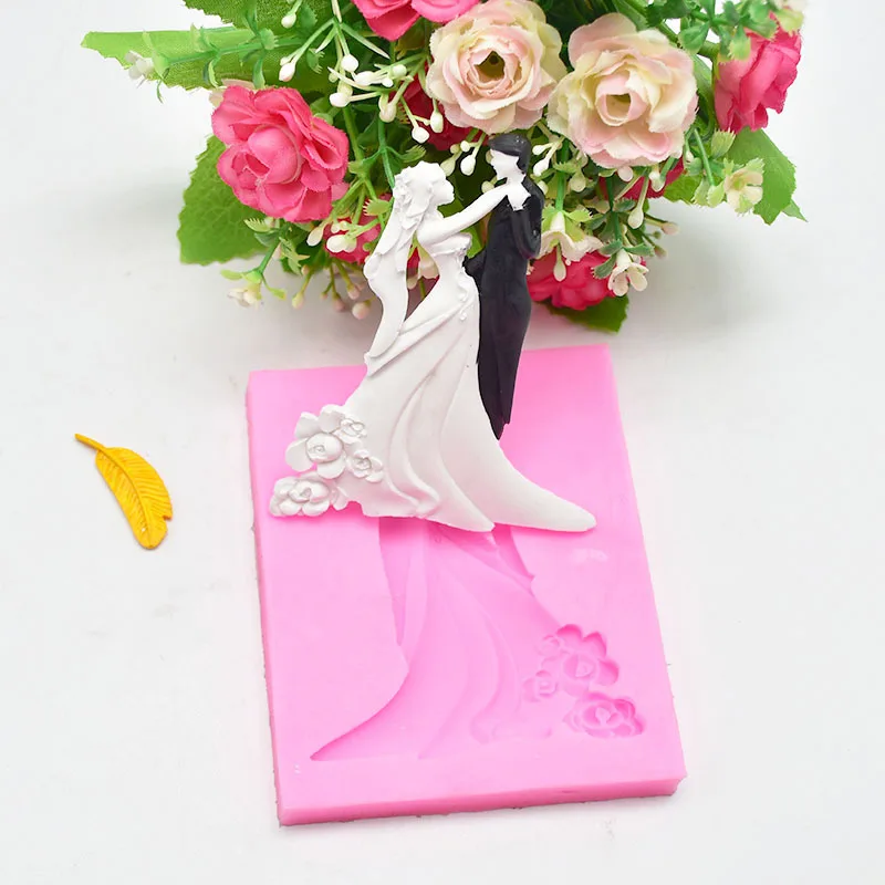 Wedding Couple dancing pattern Silicone Mold Bakeware cake decorating Chocolate Mold Silica Gel Mold DIY Fondant Cake Mold
Wedding Couple dancing pattern Silicone Mold Bakeware cake decorating Chocolate Mold Silica Gel Mold DIY Fondant Cake Mold