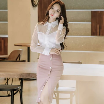 TUHAO Skirt Set Women New Spring Korean Style 2 Pieces Suits Sexy See Through White Shirt Top + Sheath Pencil Skirts TS5033
TUHAO Skirt Set Women New Spring Korean Style 2 Pieces Suits Sexy See Through White Shirt Top + Sheath Pencil Skirts TS5033