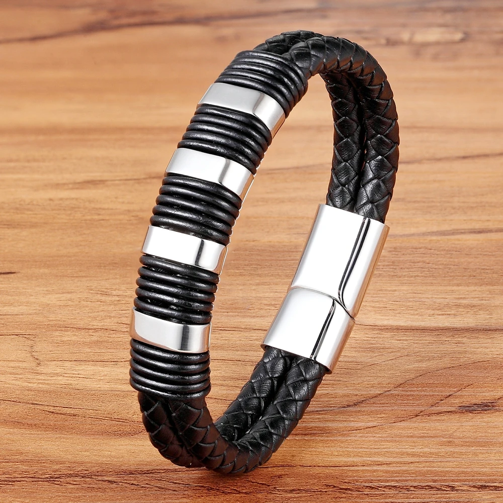 TYO Personality Delicate Geometric Pattern Commemorative Significance Genuine Leather Bracelet Fine Jewelry For Men Gift
TYO Personality Delicate Geometric Pattern Commemorative Significance Genuine Leather Bracelet Fine Jewelry For Men Gift