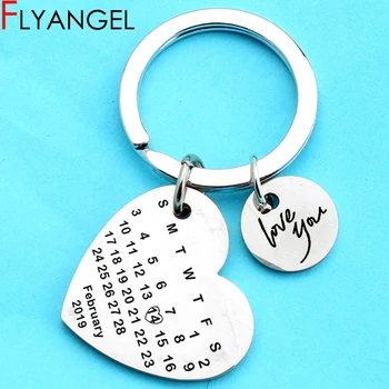 Love You Calendar Key Chain Heart Keyring Fashion Jewelry For Lover Couples Anniversary Girlfriend Birthday Keytag Gifts
Love You Calendar Key Chain Heart Keyring Fashion Jewelry For Lover Couples Anniversary Girlfriend Birthday Keytag Gifts