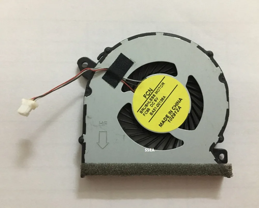 SSEA New CPU Fan for SAMSUNG NP740U3C NP740U3E NP730U3E Laptop CPU Cooling fan BA31-00139A DFS440605FV0T
SSEA New CPU Fan for SAMSUNG NP740U3C NP740U3E NP730U3E Laptop CPU Cooling fan BA31-00139A DFS440605FV0T