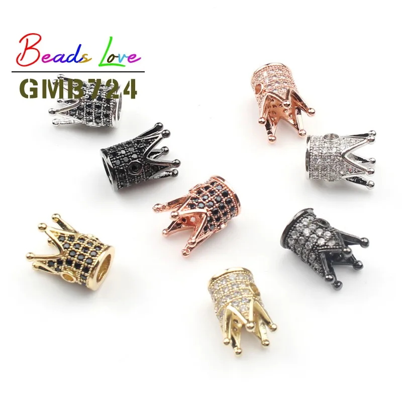3pcs/lot 12*8mm Luxury Crown Micro Pave CZ Crystal Beads for Jewelry Making DIY Copper Spacer Beads fit Men Bracelet Accessories
3pcs/lot 12*8mm Luxury Crown Micro Pave CZ Crystal Beads for Jewelry Making DIY Copper Spacer Beads fit Men Bracelet Accessories