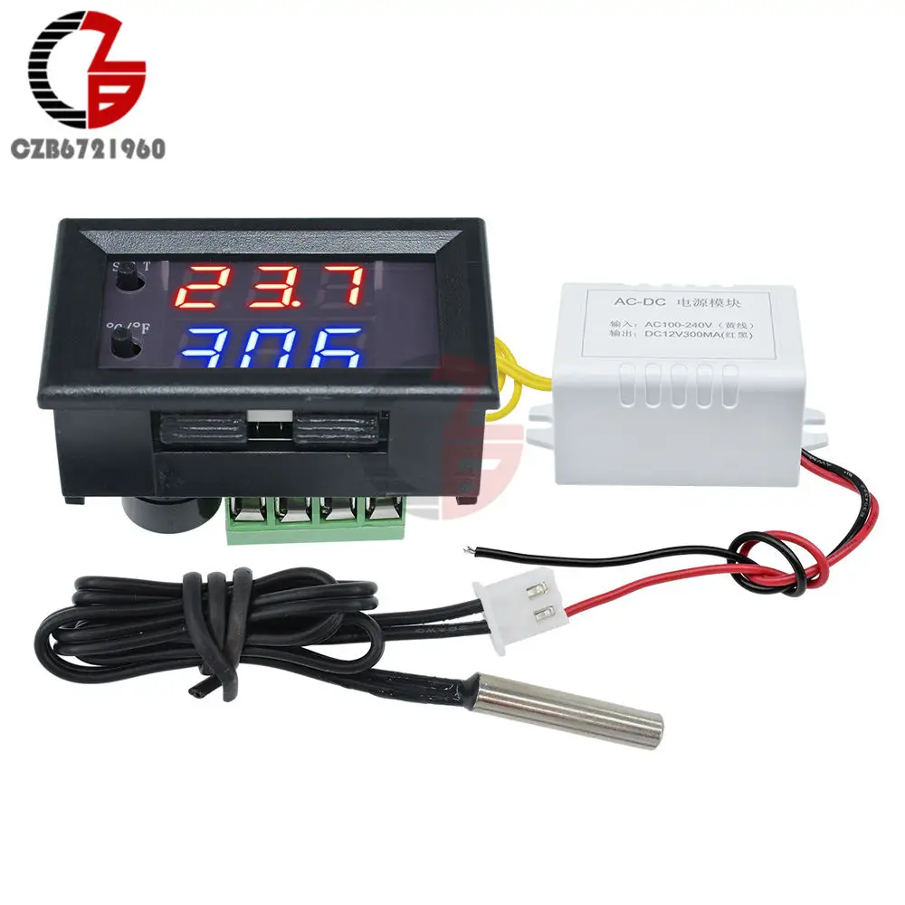 220V 110V 12V W1209WK LED Digital Thermostat Temperature Controller Incubator Car Thermometer Thermal Regulator Weather Station
220V 110V 12V W1209WK LED Digital Thermostat Temperature Controller Incubator Car Thermometer Thermal Regulator Weather Station