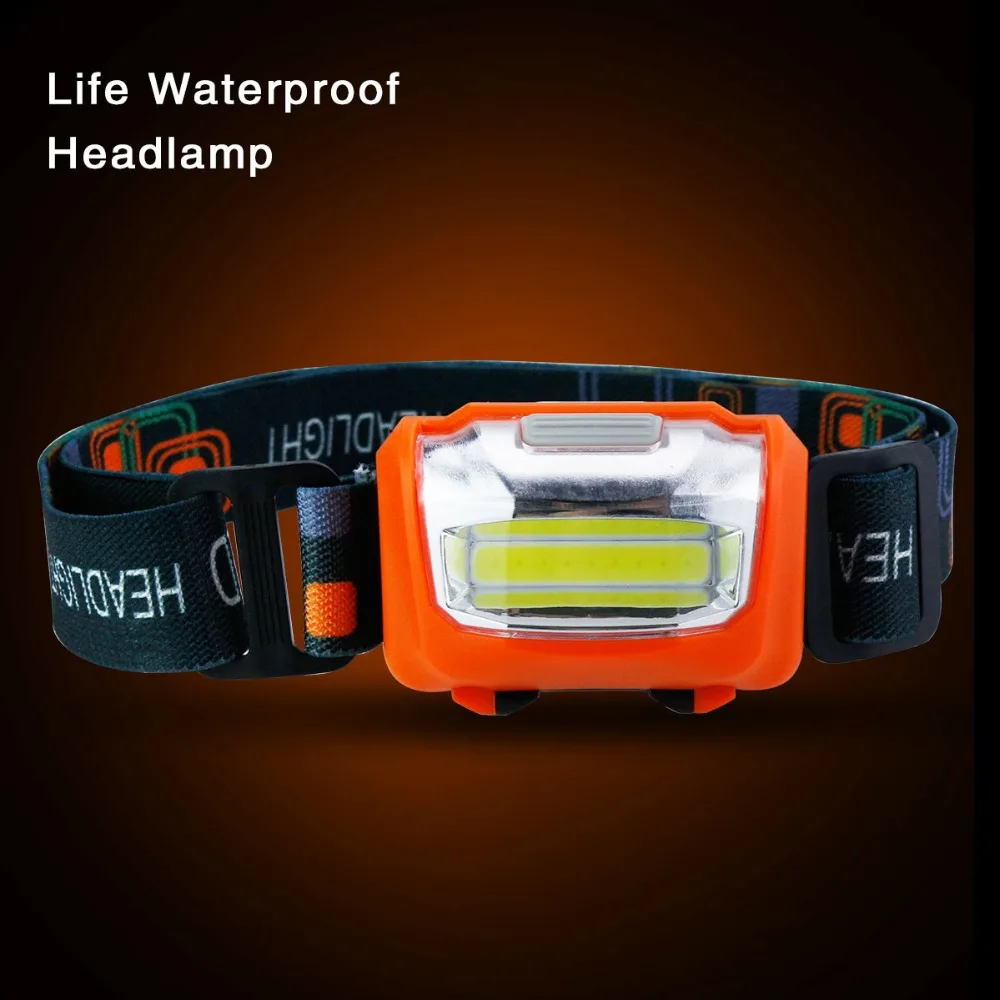Светодиодные фары COB Chip Head Lamp 600LM SOS 3 режима портативный свет водонепроницаемый IP65