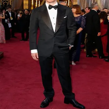 2017 Oscar One Button Man suits Black Groom Tuxedos Groomsmen Men's Wedding Prom Suits Tailor men Suit Blazer (Jacket+Pants)
2017 Oscar One Button Man suits Black Groom Tuxedos Groomsmen Men's Wedding Prom Suits Tailor men Suit Blazer (Jacket+Pants)