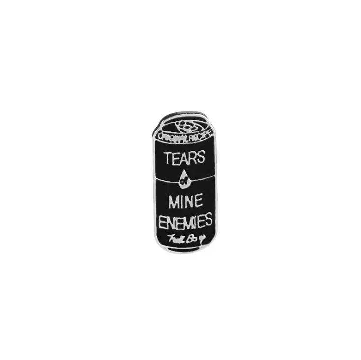 2 PCS Black Beverage Cans Tears Of Mine Enemies Pins Enamel Lapel Pins Button Badge Punk Brooches Bag Shirt Accessories Jewelry
2 PCS Black Beverage Cans Tears Of Mine Enemies Pins Enamel Lapel Pins Button Badge Punk Brooches Bag Shirt Accessories Jewelry